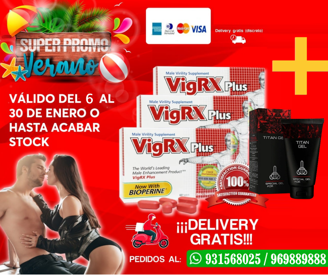 DUO desarrollo pene gel TITAN GEL capsulas VIGRX PLUS 931568025